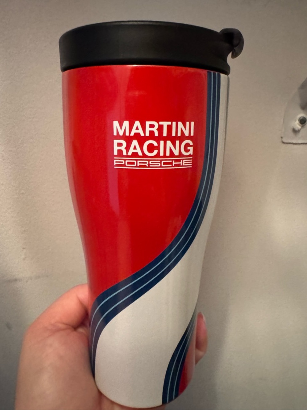 Martini Racing Porsche Red & White Travel Tumbler